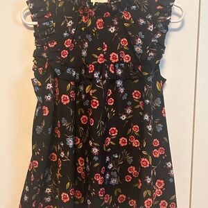 Kate Spade New York Wild Ones Meadow Ruffle Yoke Top Size S